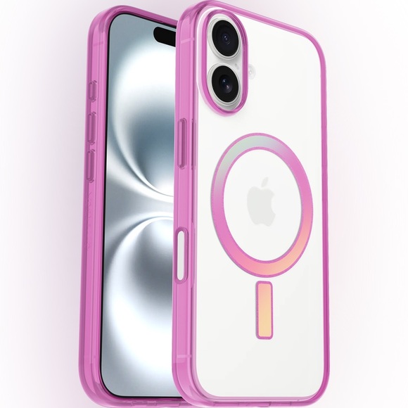 Otterbox Lumen series MagSafe iPhone 16 Pink Case with Camera Control - Picture 1 of 8